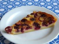 Clafoutis is served lightly warm. It is also very...