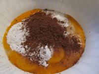 Separate the yolks from the egg whites. Whip solid...