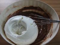 Finally, lightly stir the whipped egg whites....