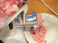 Wash, cut and mince the flitch in a meat grinder....