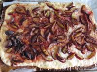 Bake in a heated oven until the edges of the dough...