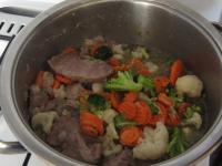 Rinse frozen vegetable under the running water and...