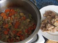 During the cooking the water in a saucepan is...