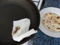 After each pancake - loksha, use a kitchen paper...