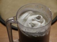 Whip sugar, apple cider vinegar into the egg...