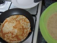 Use about 100 ml of dough for one pancake. Cook on...