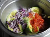 Add chili and onion to the avocado. Add finely...