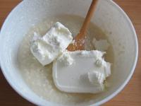 ... cream cheese and lemon juice....