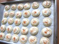 Put one teaspoon of filling onto the center of...