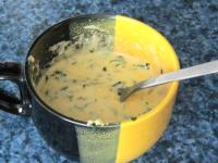 Blend the egg with semolina. Stir in chopped...