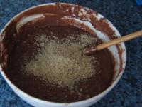 Stir in ground walnuts with wooden spoon. ...