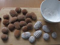 ... and coat them in sugar....