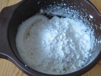 Beat sugar in. ...
