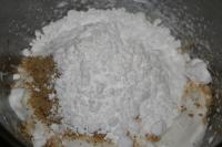 Beat the egg whites with pinch of salt. Add icing...