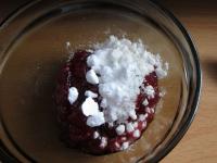 Mix to combine jam with sugar....