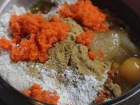 Clean the carrots, wash and grate. Add it to the...