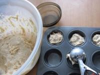 ... place the scoops of dough into the greased...