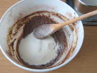 ... and flour with baking powder....