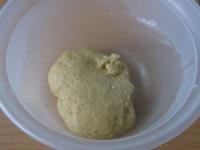 Knead dough and let it raise covered for an hour...