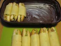 Coat them with slice of cheese and place onto the...