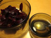 Add beetroot. Melt honey in a bowl with water and...