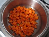 Clean, wash and cut the carrot into smaller...