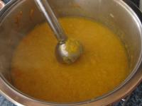 Finely mix the cooked vegetables and add milk....