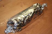 ...wrap into the aluminium foil and twist the...