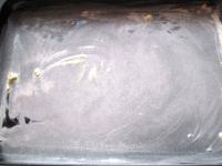 Grease and dust with flour tray of size 42x32 cm....