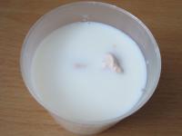 Crumble yeast in the warm milk and add teaspoon of...