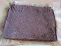 Line the tray with parchment paper and evenly lay...