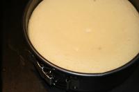 Pour the filling into the form on top of the...