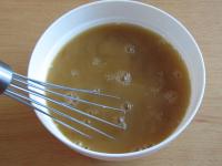 Mix soy sauce with starch in water......