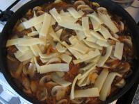 ...pour over vegetables with mushrooms, add...