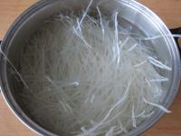 Put the noodles in a deep pot and cover with cold...
