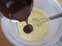 Put pudding in a bowl and blend in at first...