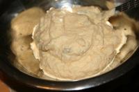 Mix the garlic with remaining filling and then...