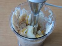 ... together with eggs and liquidize into foam....