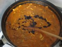 Finally, mix in the pumpkin oil....