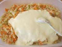 At the end blend mayonnaise in. Place salad in the...