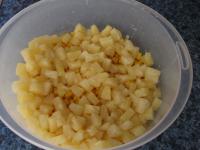 ... drained, finely chopped, canned pineapple......