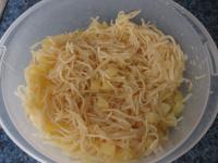 ... and drained canned celery with pineapple....