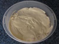 Pour cream mayonnaise over all layers of the salad...
