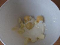 Prepare hard-boiled eggs. Peel the eggs and split...