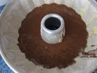 Grease large bundt cake pan with butter and flour...