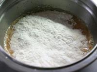 Add flour,starch, baking powder. Knead the dough,...