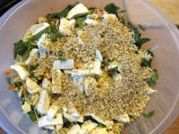 ... and mix them into salad. ...