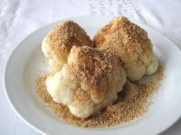 Put the cauliflower florets on a plate, cover with...