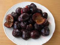 Stone the plum......