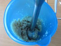Use a hand blender and blend it finely....